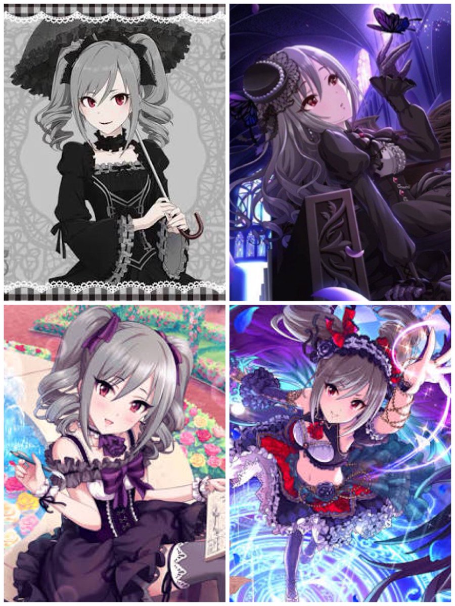 黒田麻衣 En Twitter 1 神崎蘭子 私服 既製品はなぜかサテンばかりで納得いかないので 隙を見て作りたい 2 運命の待ち人 Ssr あとね 帽子にチュールつけてウィッグ巻けば完成なのでがんばる 3 薔薇の闇姫 Ssr デレステ始めて即スカウトした蘭子 やるぞっ