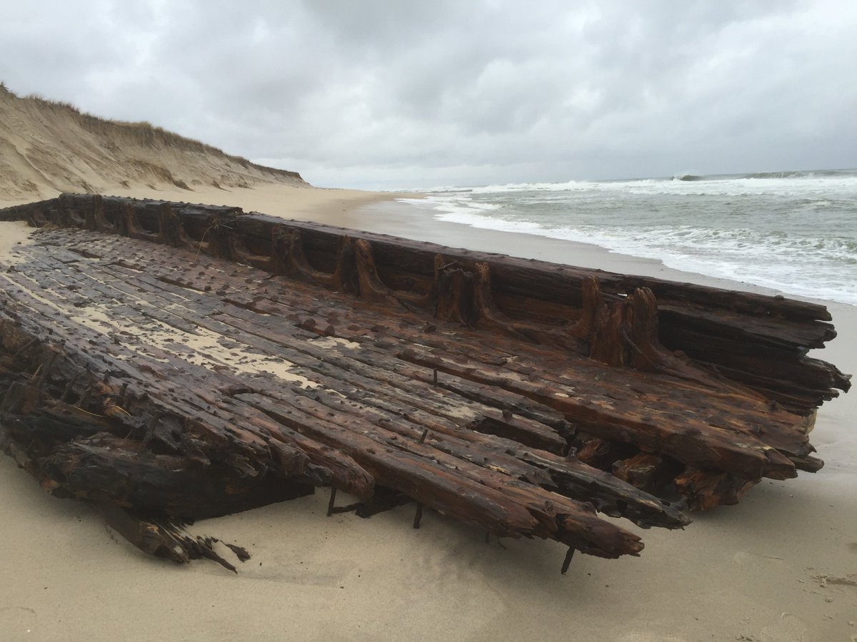 petermarteka's tweet image. "And like the sand castles you made with that pail and shovel, the  Atlantic will eventually take her back and entomb the remains of the  Montclair once again into its sandy grave."
My visit to the wreck of the Montclair along Nauset Beach. 
 goo.gl/XQJzRR #CapeCod