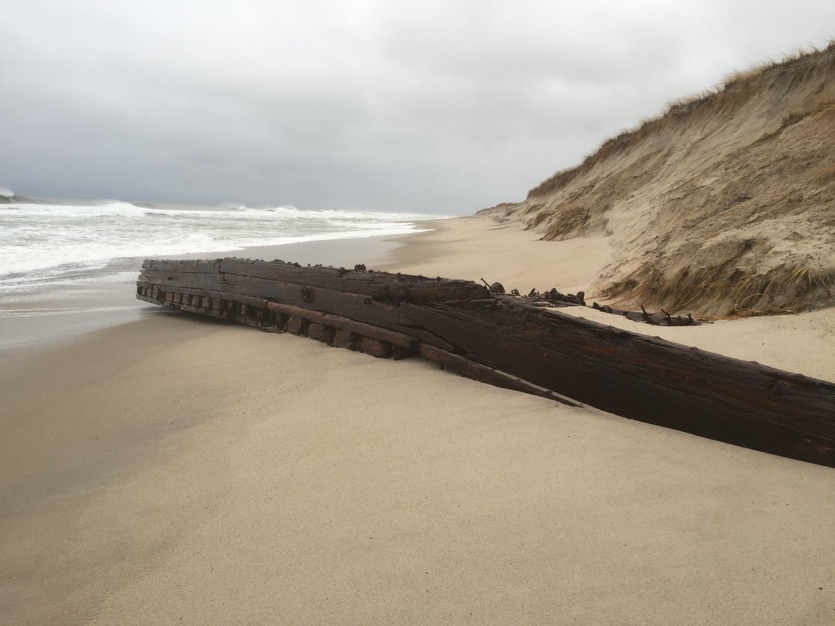 petermarteka's tweet image. "And like the sand castles you made with that pail and shovel, the  Atlantic will eventually take her back and entomb the remains of the  Montclair once again into its sandy grave."
My visit to the wreck of the Montclair along Nauset Beach. 
 goo.gl/XQJzRR #CapeCod