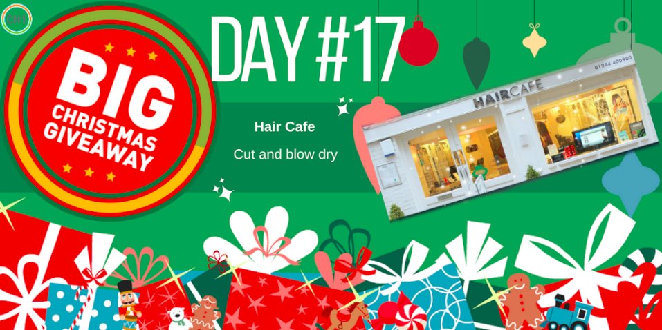 ChesterBID's tweet photo. 🎁It's Day 17 of our Big Christmas Giveaway and today's prize is:
A cut and blow dry at @HairCafeChester! 💇🏻💇🏼💇🏽

Enter ⬇️
https://t.co/0W86BYDtaV
(You only need to enter once!)

🎙 @Dee1063 will announce the winner at 12pm and we will contact them.

GOOD LUCK! 🤞🎅🏻 https://t.co/akoHZJhTlf