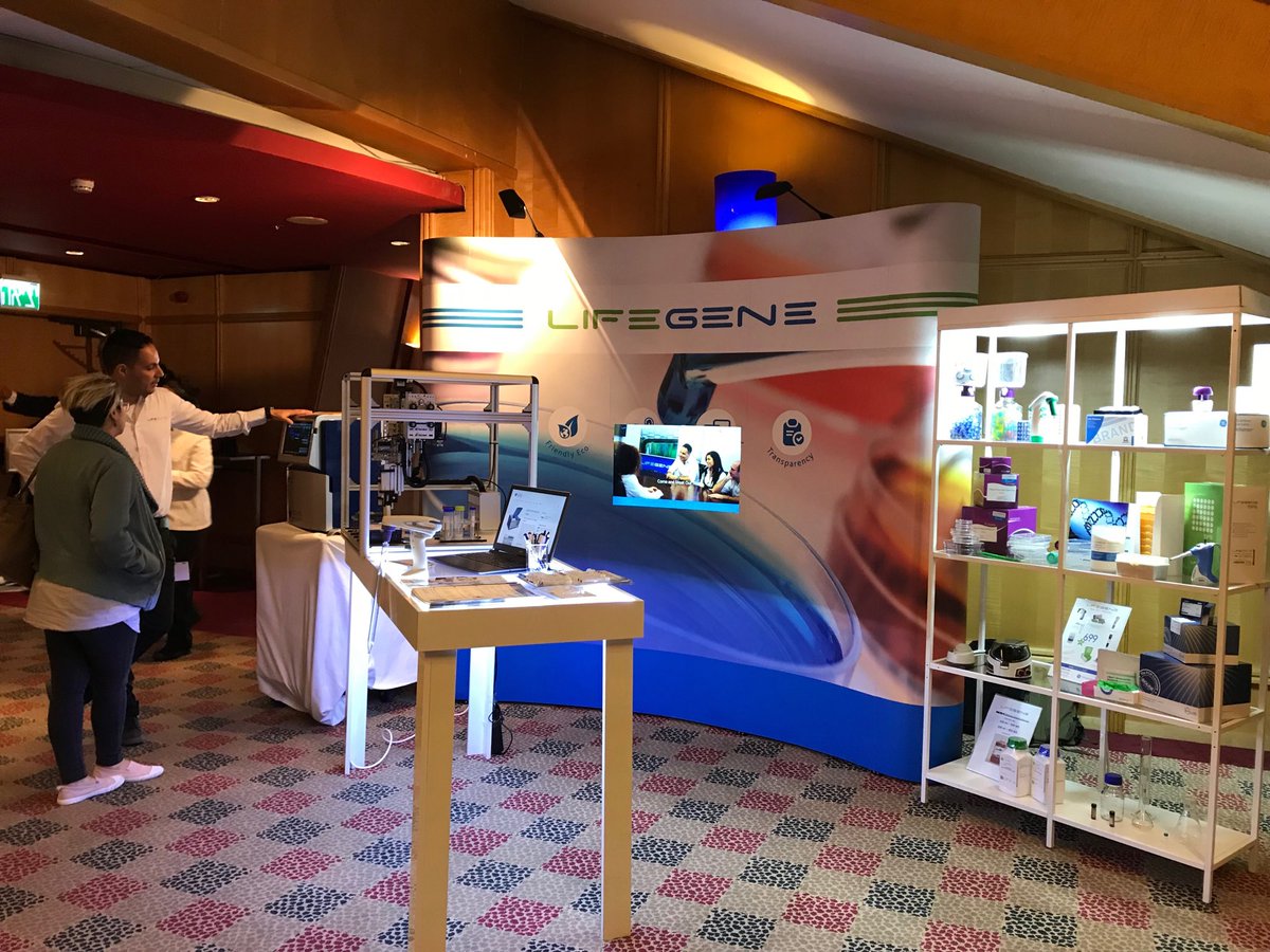 LifeGene_'s tweet photo. #ISBE2017 - @OpenTrons_ @azurebiosystems @bioline @GEHealthcare representing :) come visit us! https://t.co/hb36a1tXxS