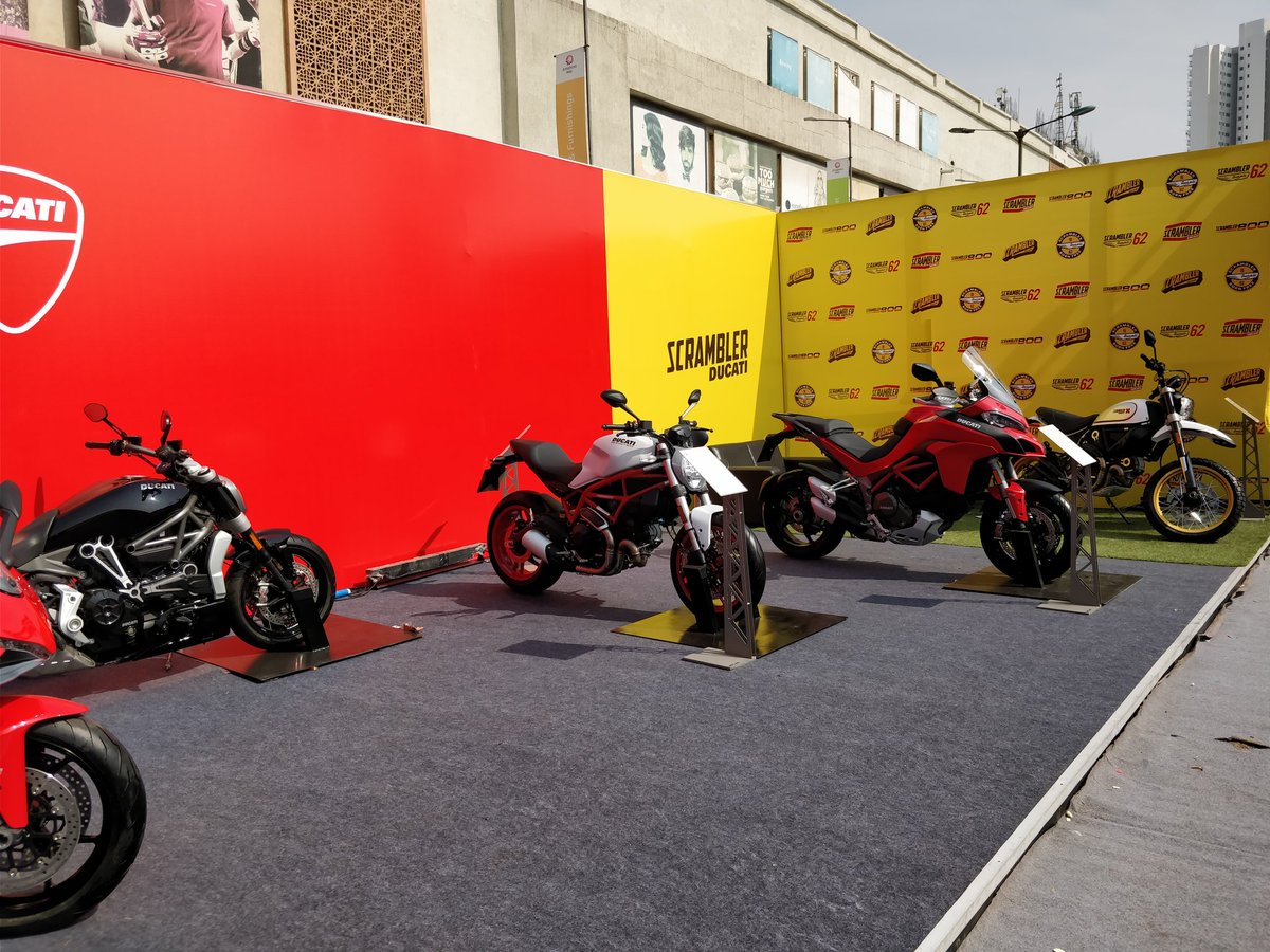 FastBikesIndia's tweet photo. The Ducati range at the #ISF2017 https://t.co/dMdX4vPBBx