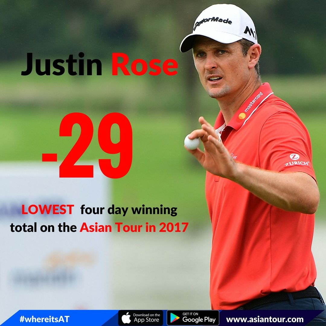 asiantourgolf's tweet photo. And here is the 2017 Indonesian Masters Champion! What a fantastic final round from @JustinRose99 ๐ #IMGOLF17 https://t.co/6HQIhSCkYQ