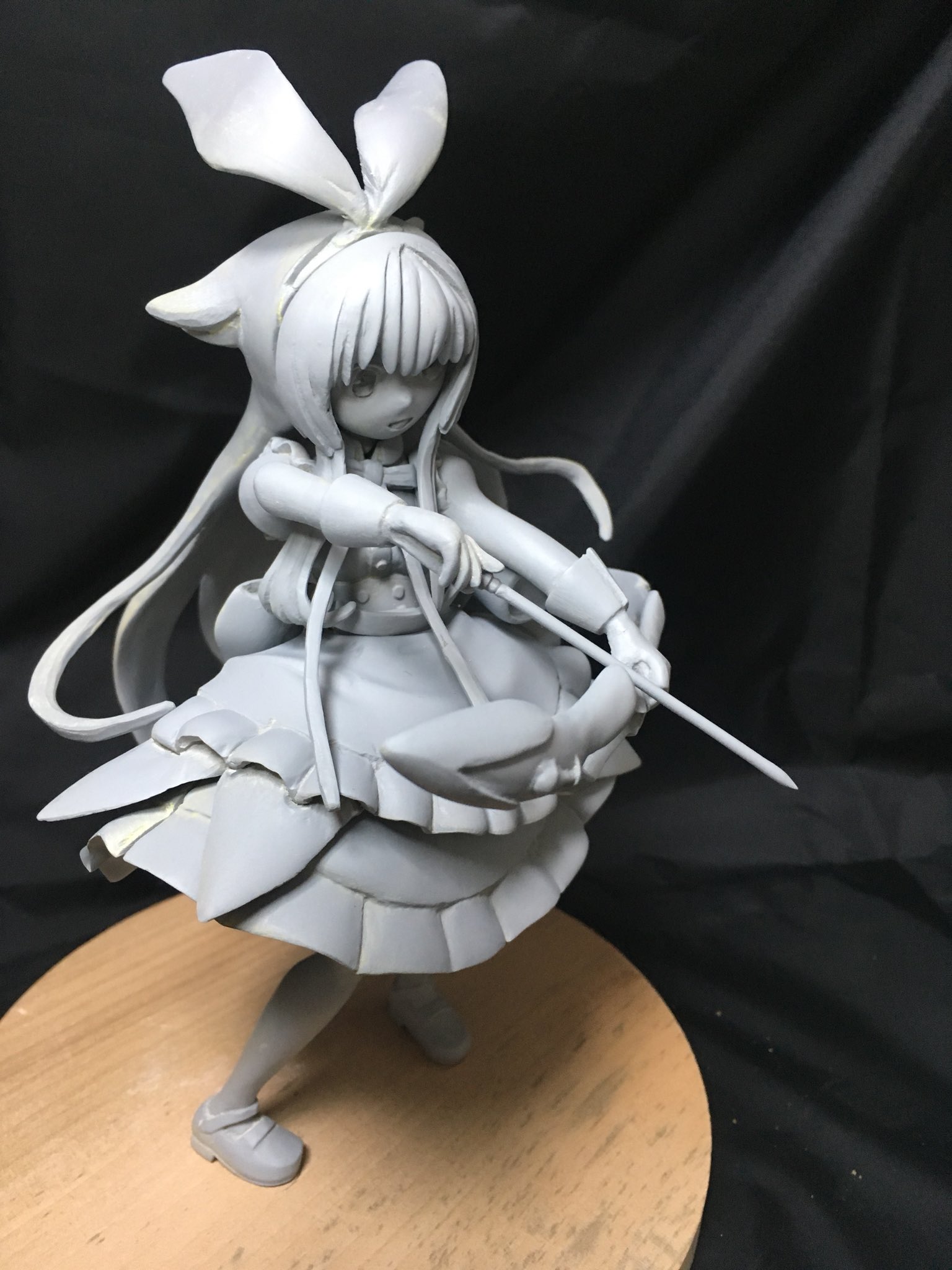 わんこどん グリムノーツより アリス 鏡の国 フィギュア原型ようやく完成 グリムノーツ