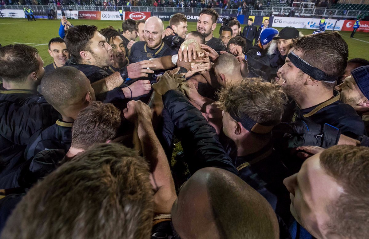 BathRugby's tweet photo. One team 🔵⚫️⚪️ https://t.co/F4ay8e22jG