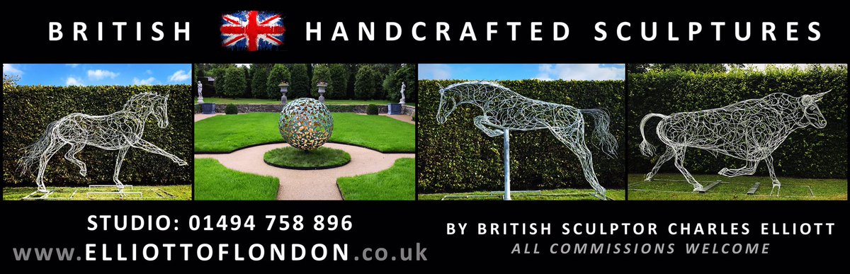 elliottoflondon's tweet photo. Our NEW @horseandhound Advert #sculptures #sculptor #charleselliott #hertfordshire #horseandhound #Advertisement #Advert https://t.co/aRQHZi1n3w