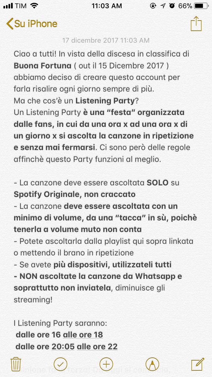 BFListeninParty's tweet photo. Ciao a tutti! Benvenuti nell’account di streaming! Ecco a voi le semplici regole e spiegazioni da seguire per far salire la canzone in classifica!

LP: 
dalle 16 alle 18
dalle 20:05 alle 22
Playlist :  https://t.co/72Gw8TmnzE…

Usate #BuonaFortunaListeningParty per condividere! https://t.co/V1sZJMHeCY