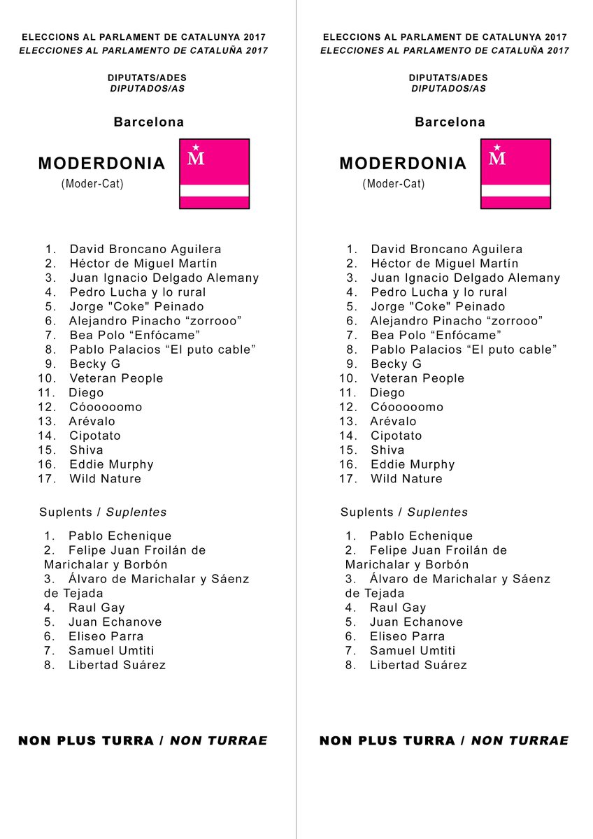 #Moderdonia representando a toda la commmedia en el 21-D
@VidaModernaOML  <a href="/davidbroncano/">David Broncano</a>   <a href="/_Queque_/">(ɴᴏ sᴏʏ) Quequé</a>  <a href="/IgnatiusFarray/">Ignatius Farray</a>  <a href="/a_pinacho/">Álex Pinacho</a> <a href="/moderdonia/">neoModerdonia</a> #LaVidaModerna  @ejercitodeshiva <a href="/polichiaLVM/">La polichía</a>