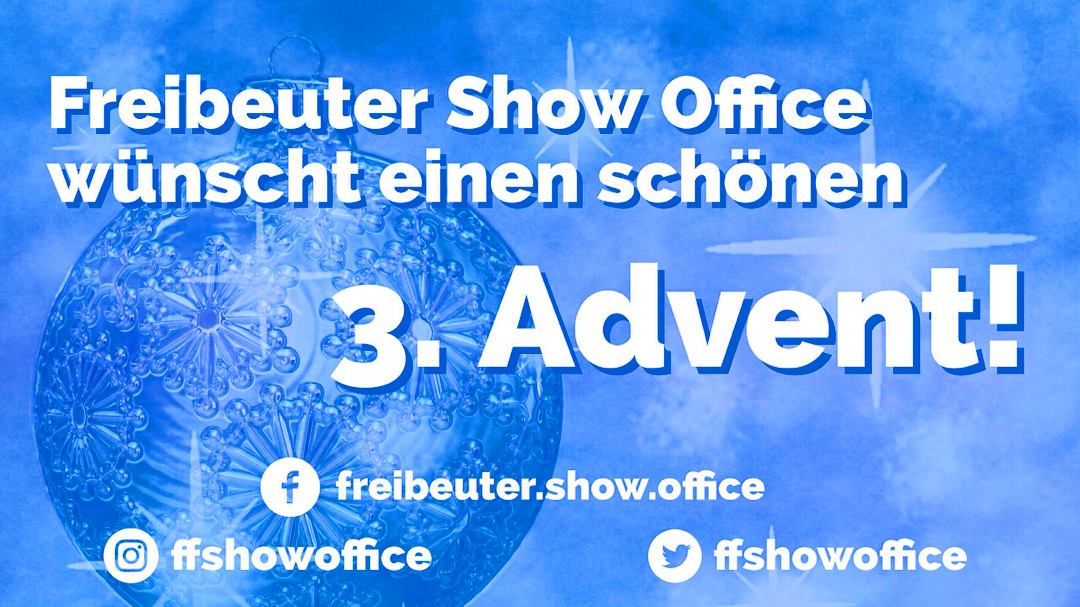 ffshowoffice's tweet photo. Freibeuter Show Office wünscht einen schönen 3. Advent!

#ffshowoffice #christmastime https://t.co/JMz2EI1lK4