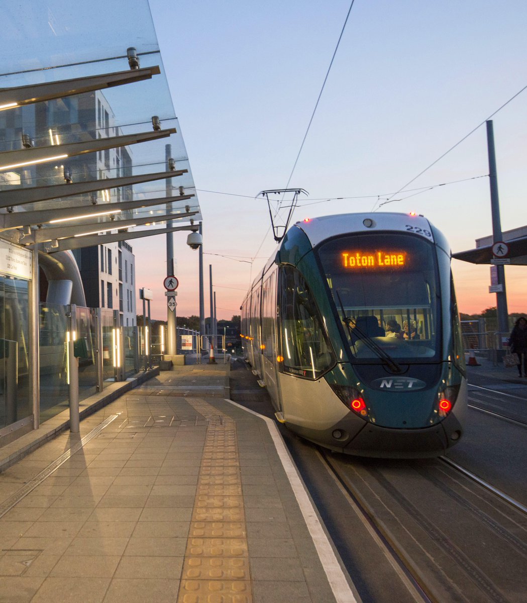 MyNottingham's tweet photo. 🎄 Take the tram straight to the heart of Christmas shopping in Nottingham! Park your car at one of Nottingham’s 9 park and ride sites (with over 5000 FREE spaces) and great offers when you’re travelling in a group on the tram 🚊 https://t.co/XfSHhxP4wc https://t.co/F3EwtS8CD7