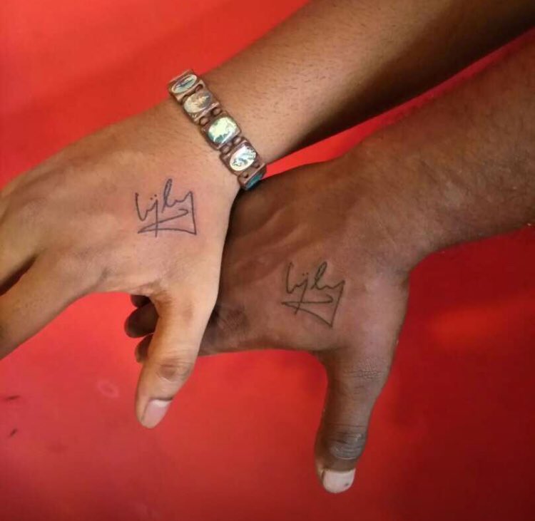 Tattoo uploaded by Vipul Chaudhary  vijay name tattoo Vijay tattoo Vijay  name tattoo ideas  Tattoodo