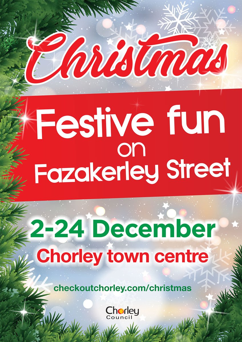 ChorleyCouncil's tweet photo. Just one week left of festive fun on Fazakerley Street. Come and enjoy the 44ft high Helter Skelter, small children’s fairground rides, grab some tasty food and drink and enjoy it in the cosy covered seating area. Open everyday until Christmas Eve https://t.co/p8hkgmLxvL https://t.co/Y3oGnxk2wW