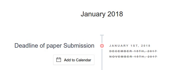 ATEN_ICDEc's tweet photo. Dear researchers, the deadline of paper submission for the #ICDEc2018 has been extended to January 1st, 2018 https://t.co/1rGcrp6RZA https://t.co/53aGoSm3sc