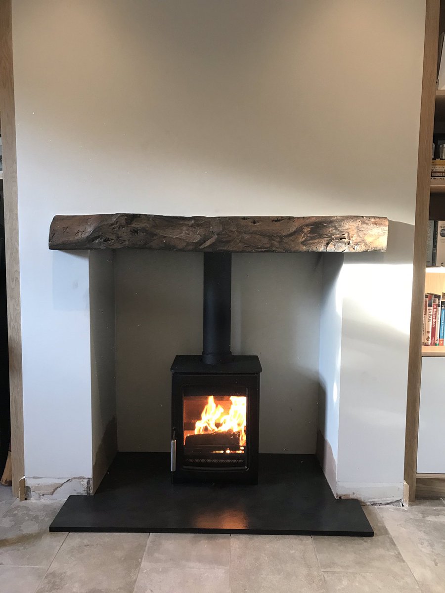 Parkray Aspect 4 compact Woodburning Stove with beam hearth and fireboard chamber.<a href="/HunterStovesGrp/">Hunter Stoves Group</a>