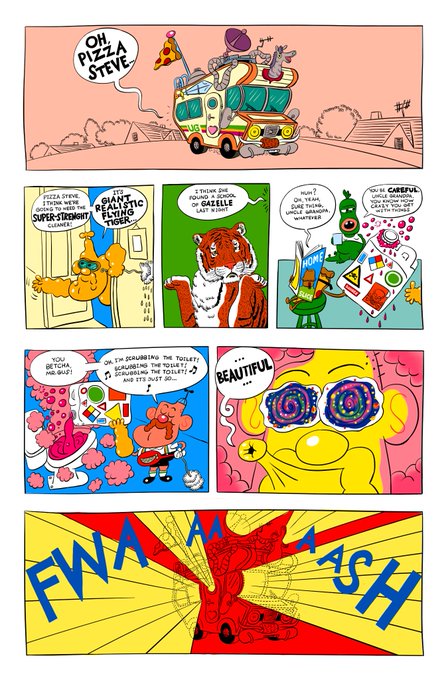 a pair of years ago i drew four pages for #UncleGrandpa 