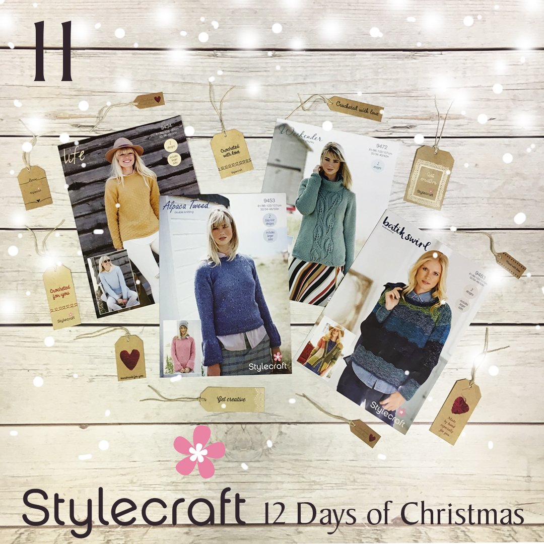 StylecraftYarn's tweet photo. #Stylecraft12Days
On the 11th day of Christmas Stylecraft gave to me...
4 women's patterns & a bunch of Stylecraft gift tags. Here is the link to enter- https://t.co/1GfC8p7Dki https://t.co/B5vUfzaTAN