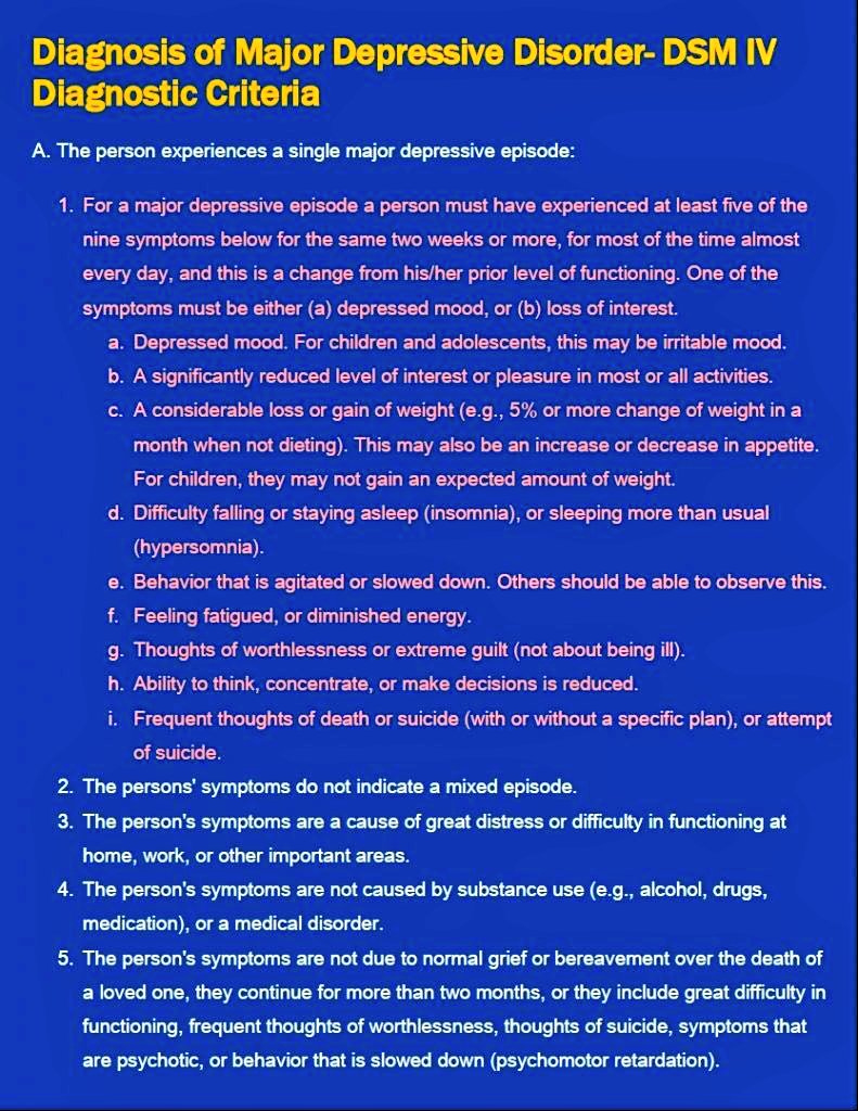 Diagnosis of  #MDD Major Depressive Disorder via Dr  @kbmog I was a textbook case of  #MDD  #Depression