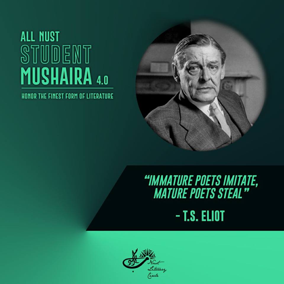 nlc_nust's tweet photo. Poetry is all about how it is presented and delivered. Not sure if your own verses are good enough to be presented on stage? Worry not, because you are allowed to “steal” someone else’s work while giving them the due credits!

Register Now:  https://t.co/EavVctQ50g
#ThisIsNlc https://t.co/P4XokYIdB6