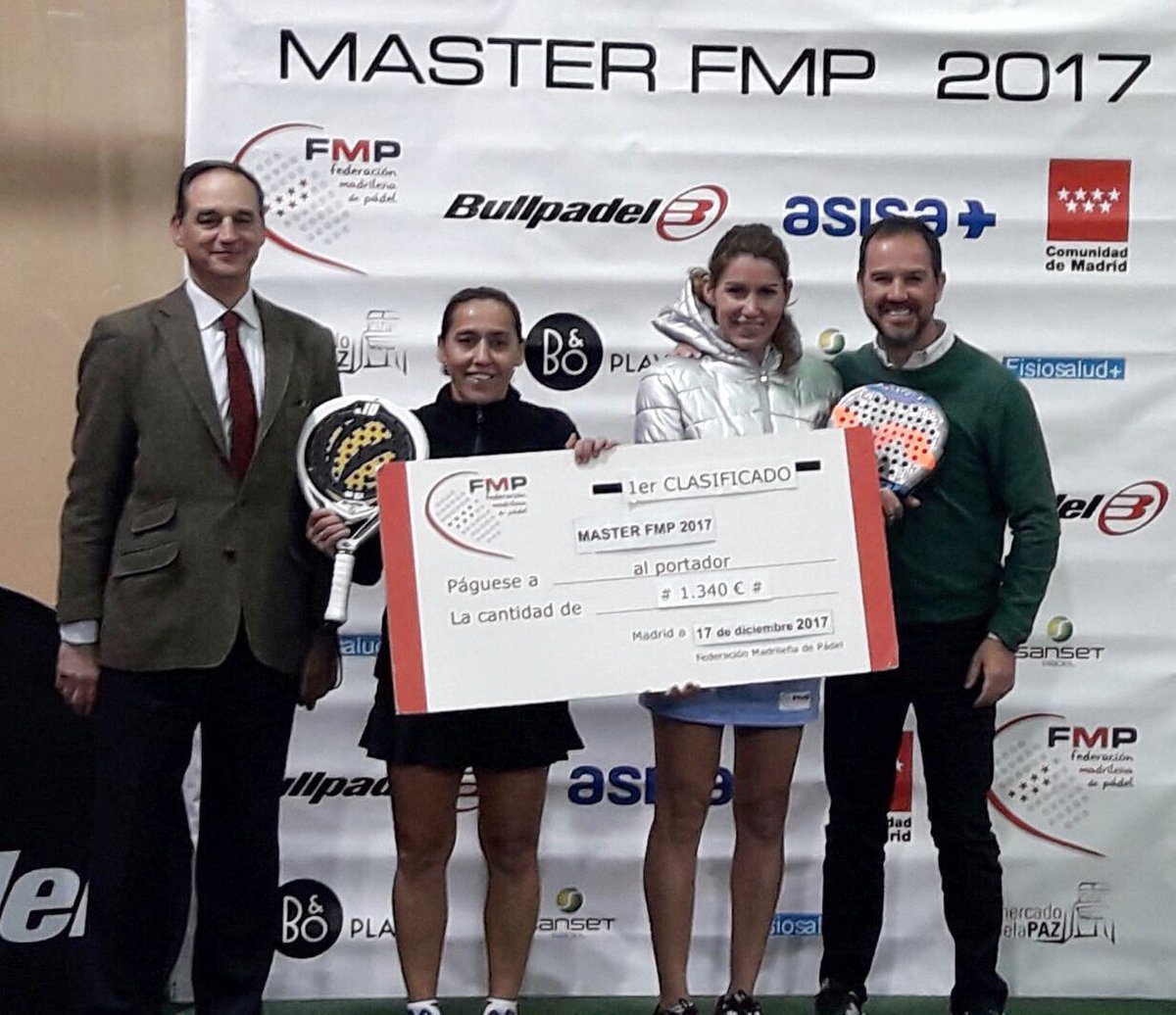 Campeonas absolutas máster FMP 2017 !!! <a href="/Lorena_Alonso_L/">lorena alonso</a> eres grande !!!! Gracias <a href="/Rijcky/">Ricardo M.C</a> por estar con nosotras !! Y agradecer a mis sponsor <a href="/JomaSport/">Joma Sport</a> <a href="/Padelattractio1/">Padelattraction</a> la zarzuela fisioterapia