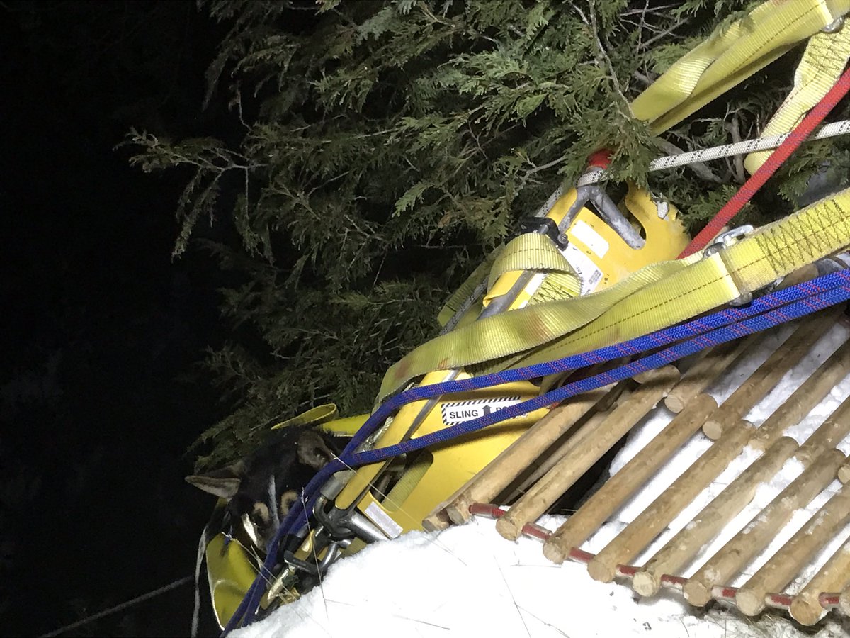 FormerFireChief's tweet photo. As is the life of a VFF, just before the VFF association Christmas dinner. A Tec rescue call comes in for a injured dog over a 150' cliff. As always they did an outstanding job. https://t.co/8KoyFmXiu6