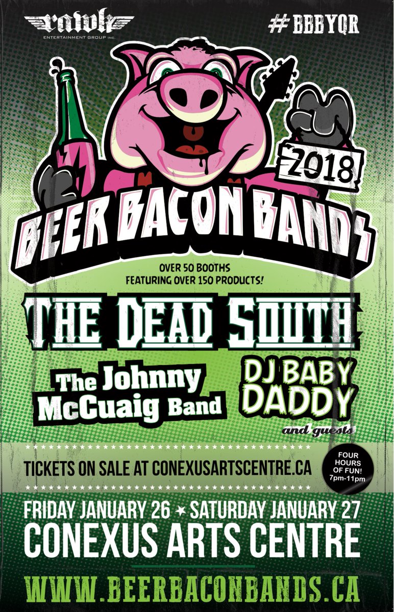 HOLIDAY 4 FOR $99 ALERT! Regina! Give the gift of the biggest party of of year this Christmas! <a href="/TheDeadSouth4/">The Dead South</a> <a href="/TJMBand/">The Jams of Militia</a> <a href="/djbabydaddy_/">DJ Baby Daddy</a> and  more beer, bands and boozy treats than you can handle! <a href="/conexusartscntr/">Conexus Arts Centre</a> <a href="/TourismRegina/">Tourism Regina Parody</a> <a href="/Saskatchewan/">Tourism Saskatchewan</a> <a href="/SaskPork/">Sask Pork</a> 

conexusticket.com/eventperforman…