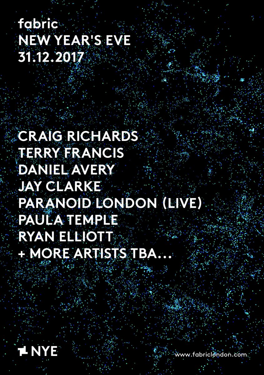 Take it from us, fabric is definitely the place to be this NYE! Just take a look at that lineup... Tickets &amp; more info here: bit.ly/2k7xzRH