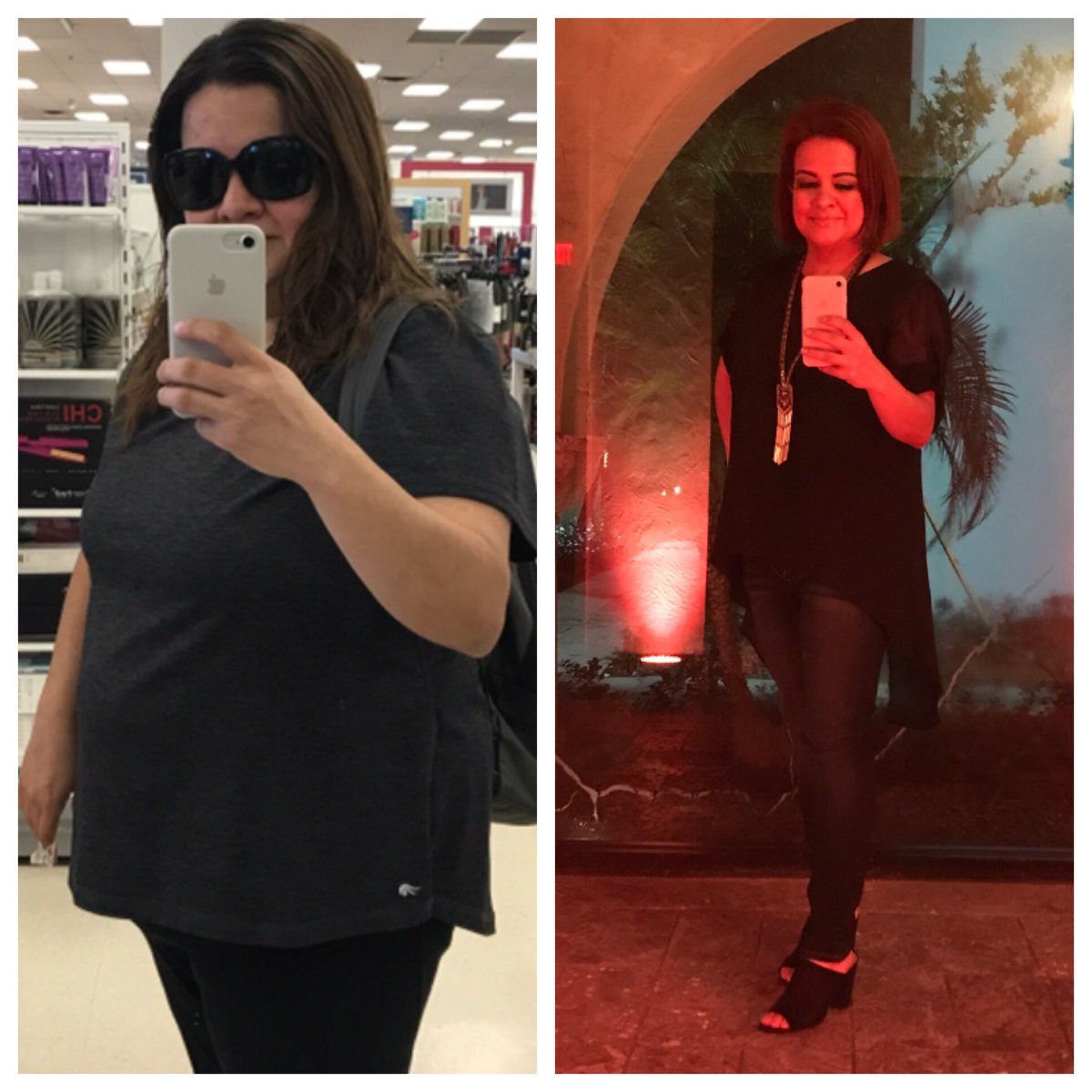 ssalga1's tweet photo. Fear and insecurity vs STRENGTH . Picture on left is from March. Picture on the right is from last week. #IAmShrinking #IAmEnough #AlmostAtMyGoal #BeforeAndAfter https://t.co/zECTXJPwDr