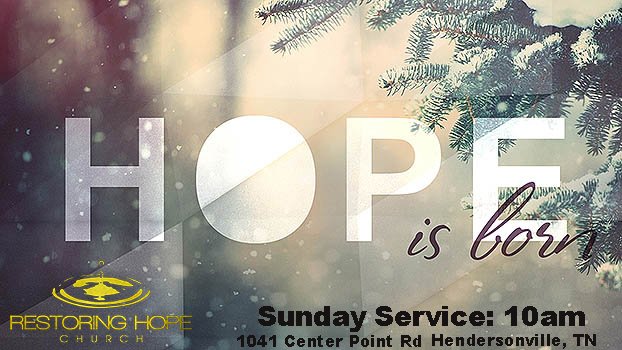 RestoringHopeTn's tweet photo. If you're in need of Hope, Restoration or a word from the Lord, please join us this Morning at Restoring Hope Church. https://t.co/NzOoJJbUtO
