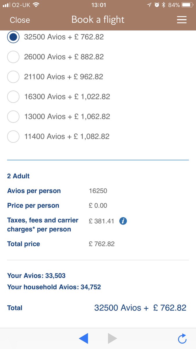 jaybutt89's tweet photo. @British_Airways trying to book some reward flights, but the price is exactly the same for the same flights with just Avios as is it is with Avios and companion voucher. What’s the point in the companion voucher? #bitofacon https://t.co/dlCW0I2gvy