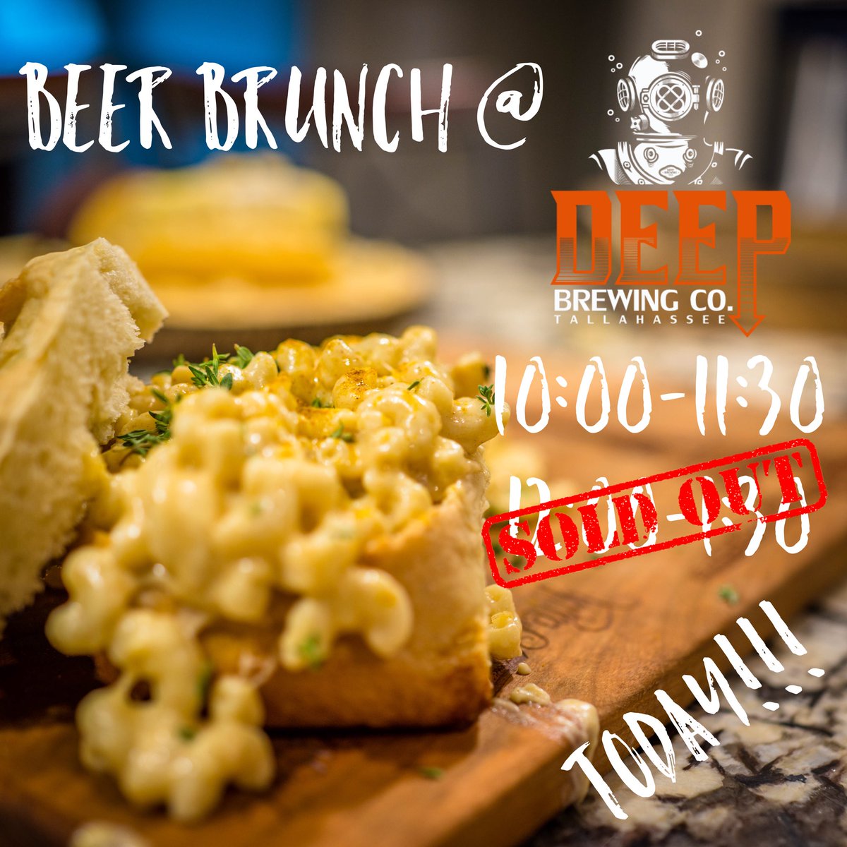 DeepBrew's tweet photo. Excite to host our 1st Sunday Brunch in partnership with #local businesses @tallymacshack @FDVineyards and @TLHBeerSociety
#soldout for 12:00 PM, but have a few seats @ 10:00 AM for the last minute planners (like me).
Can’t wait!
#drinklocal #shopsmall #ihearttally #craftbeer https://t.co/tJmNDzGfbb