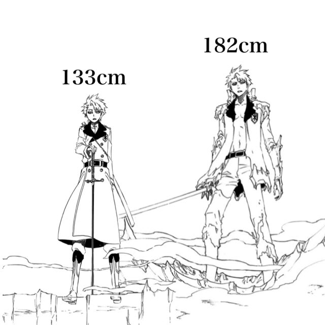 Ao A Twitteren 日番谷冬獅郎好きの皆様 この度 少し老けた冬獅郎の身長がジャンプフェスタのbleachトークショーより公開されました 1cmだそうです 将来的に49cm伸びるという ニヤニヤが止まりません
