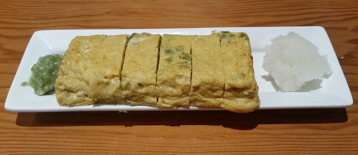 Expl_eat's tweet photo. Dinner with my parents @sobayayochi. The dashimaki tamago with wasabi was delicious. Good to be back in Japan. #ItasobaWasabi #FineEatery #Soba #Musashiseki #Tokyo https://t.co/yIHbgDIzRk