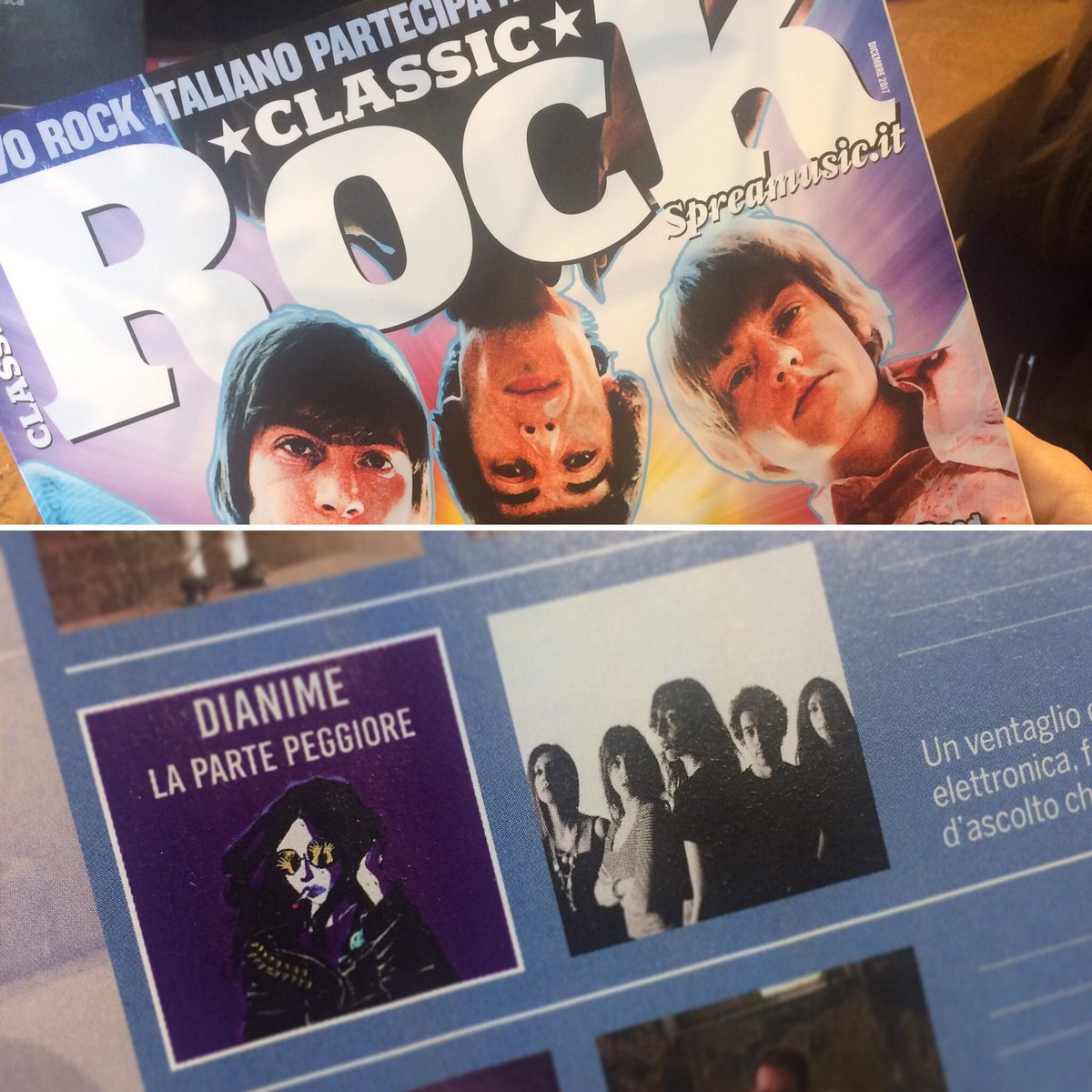 DianimeOfficial's tweet photo. Su @ClassicRockMag di Dicembre 🎈 #DIANIME #LAPARTEPEGGIORE #Musica #ClassicRock https://t.co/DVAOdkLkL6