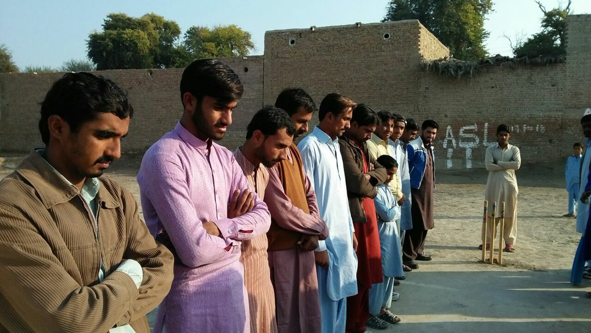 PiryaloiClub's tweet photo. 16 December ASL League 2 minutes silence before starting the match for Army public school Peshawar .....#attack.... https://t.co/8IIOu75zfz