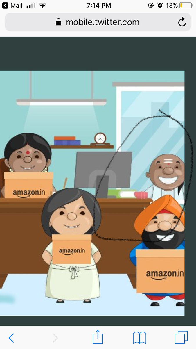 harsh_murarka's tweet photo. @amazonIN #SabAmazonWaale @amazonIN
Panditji will shop next on the amazon as he don’t have the amazon package and is the odd amongst all amazon waale. https://t.co/XHMdPbH8S8