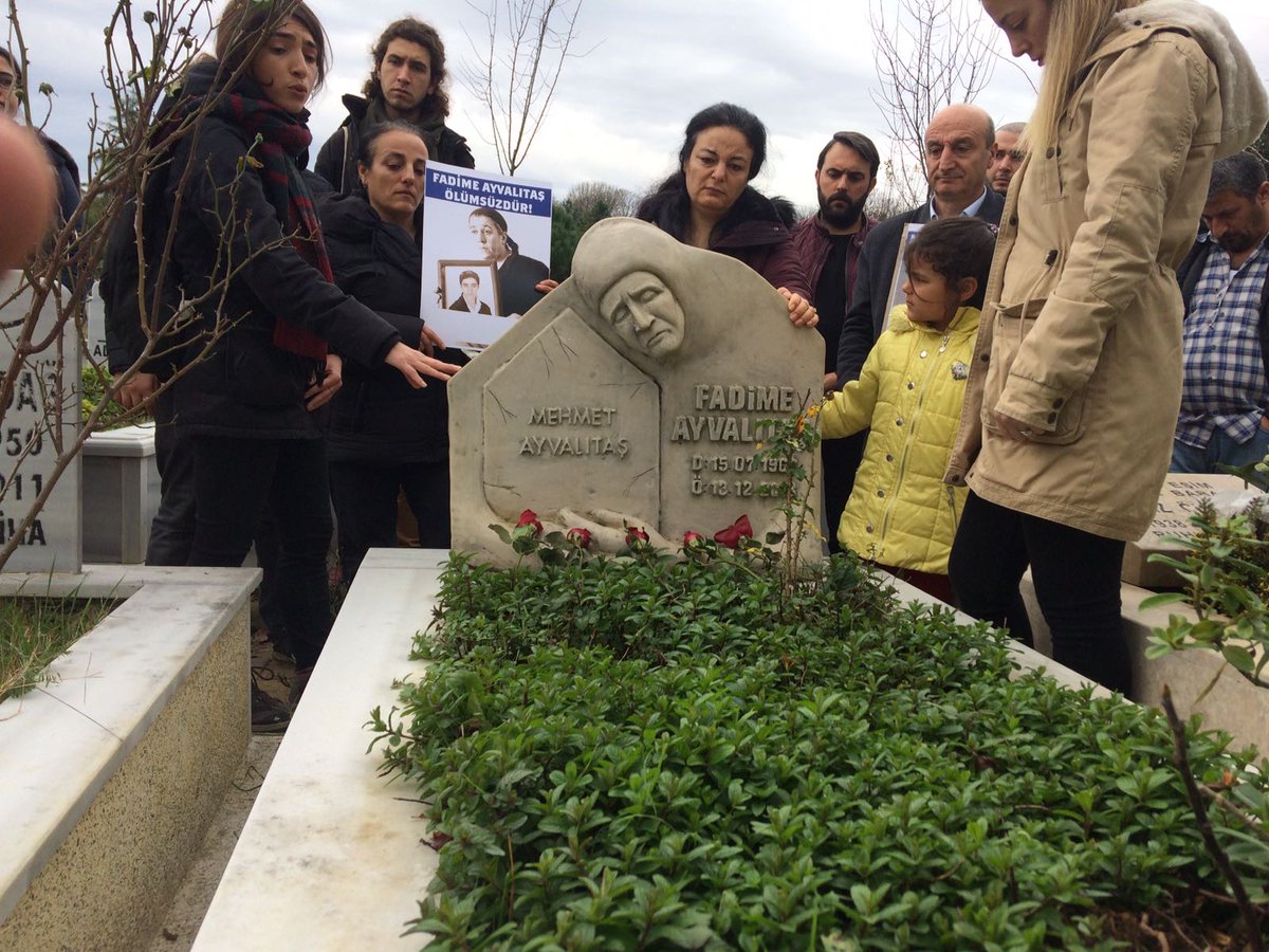Bugün Mehmet Ayvalıtaş  Fadime Ana kütüphanesi (Mafak) olarak Gezi  direnişi nin ilk şehidi olan Mehmet Ayvalıtaş annesi Fadime Ayvalıtaş anamızı 4.ölüm yıl dönümünde   mezarı başında andık.Anma sonrası Mehmet Ayvalıtaş ın mezarını ziyaret ettik
