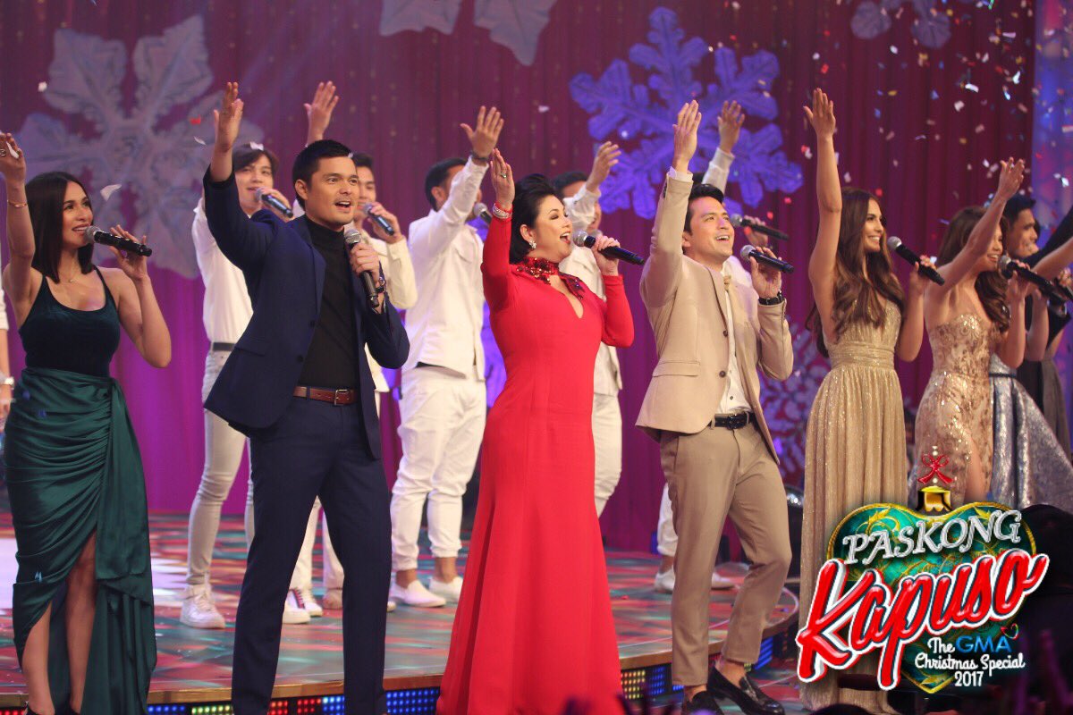 gmanetwork's tweet photo. What a star-studded performance! Stay tuned for more, mga Kapuso! ✨#PaskongKapuso https://t.co/IJUoWTYlIq