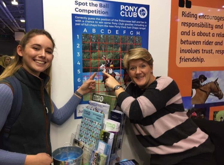PCArea8Polox's tweet photo. Jess and Hollie on the @ThePonyClub #spottheball poster @olympiahorse with @clarebalding https://t.co/aQEU7ksxOI