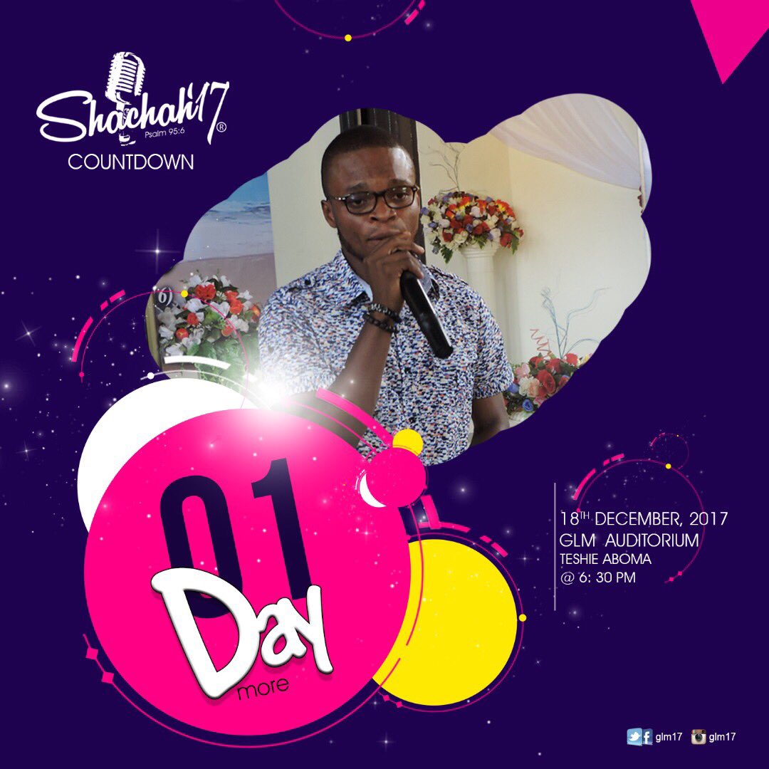 GLYM17's tweet photo. We’re gradually counting down to the date...yes! 18th December,2017. U can’t miss it.... https://t.co/8X8Pv7AlTr