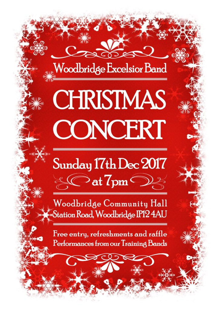 It's tonight <a href="/woodbridgehall/">Woodbridge Community</a>, 7pm! Don't miss it 🎄🎺