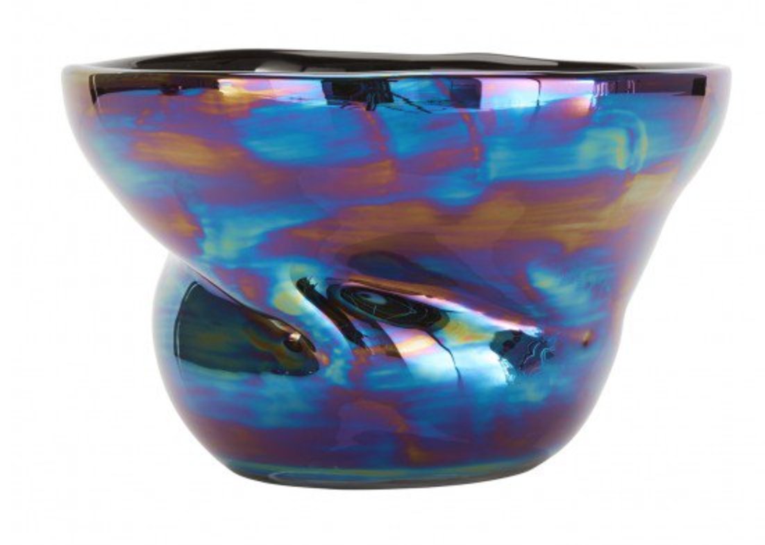#Advebt16 Vase, candles, diffuser and bowls in mouth blown glass with an iridescent petrol glaze by <a href="/TomDixonStudio/">Tom Dixon Studio</a> from <a href="/Heals_Furniture/">Heal's</a> #AdventCalendar