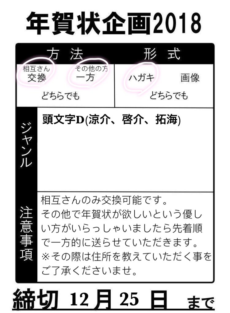 誰か〜誰かおらぬか〜ッ
※決定してる方は控えてますので大丈夫です。新規の方はDM又はリプください。 