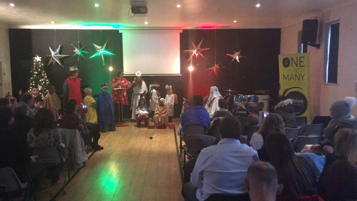 bazzuka1966's tweet photo. Fab fun at @ReviveChurchUK With Goole Revival Kidz ... it really was a NO rehearsal nativity @Miriamg100 https://t.co/y0KQf2mljN