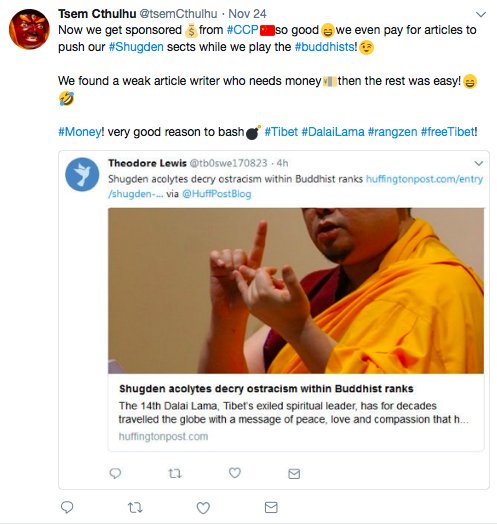 tenzindolkar016's tweet photo. @Twitter @TwitterSupport, @tsemCthulhu is a fake acc and #mockery of my #spiritual teacher @tsemtulku’s name. Please don’t allow this #offensive #counterfeit acc abuse my #religion.
#defamatory
#tsemtulku
#Kechara
#ReligiousUnrest
#StoptsemCthulhu
#harassment
@INTERPOL_Cyber https://t.co/JObfJDqC6F