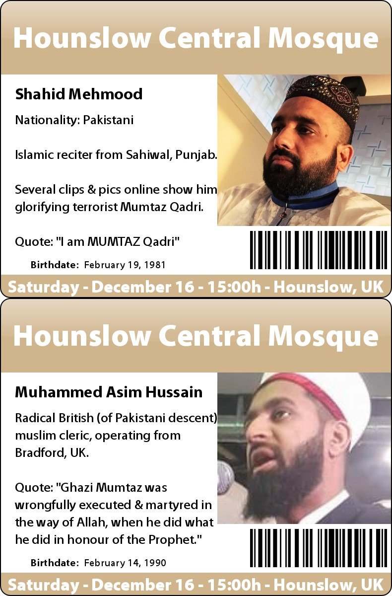 SheikhWatch's tweet photo. @SalmaanTaseer @hounslowjmasjid @LBofHounslow @HounslowChron @RuthCadbury @UxbridgeGazette @ShahbazTaseer @shehrbanotaseer @shehryar_taseer @Razarumi Apart from Imtiaz Hussain Kazmi, at least 5 other (known) Pakistani terrorist glorifiers were welcome(d) in #Hounslow yesterday:

https://t.co/lAv9ECeQkQ #GreaterLondon 🇬🇧 https://t.co/W9IYKh0mFo