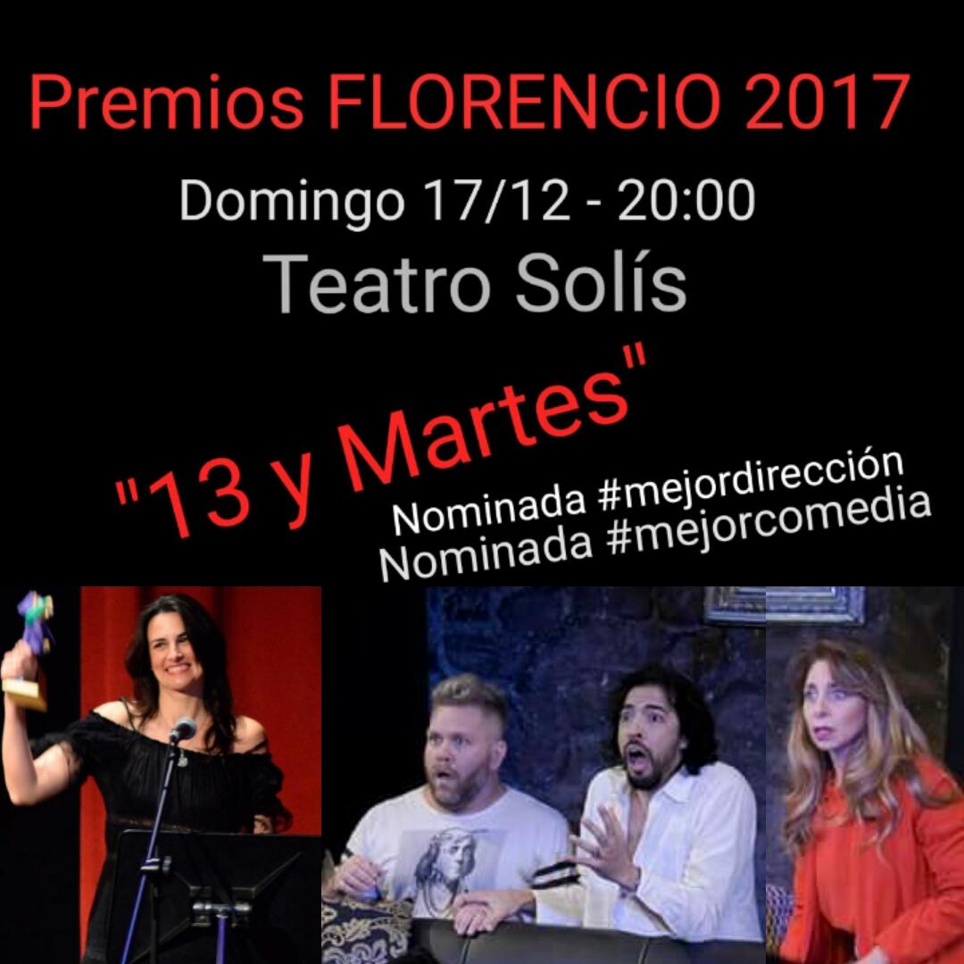 ActorSebastian's tweet photo. HOY! Premios Florencio! GraciasACTU #13ymartes #teatro #VirginiaRamos #SebastianBandera #RaulFagundez #LauraRuggiero https://t.co/7GcBENC3hY