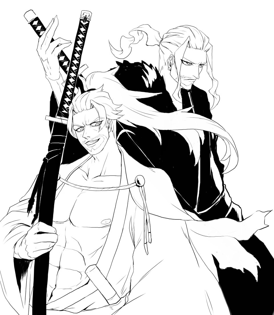 【お題箱】月下公と日輪公をもう一度 あと思いついた話を不親切設計なぶつ切りで描きたいところだけ描きました続きません 