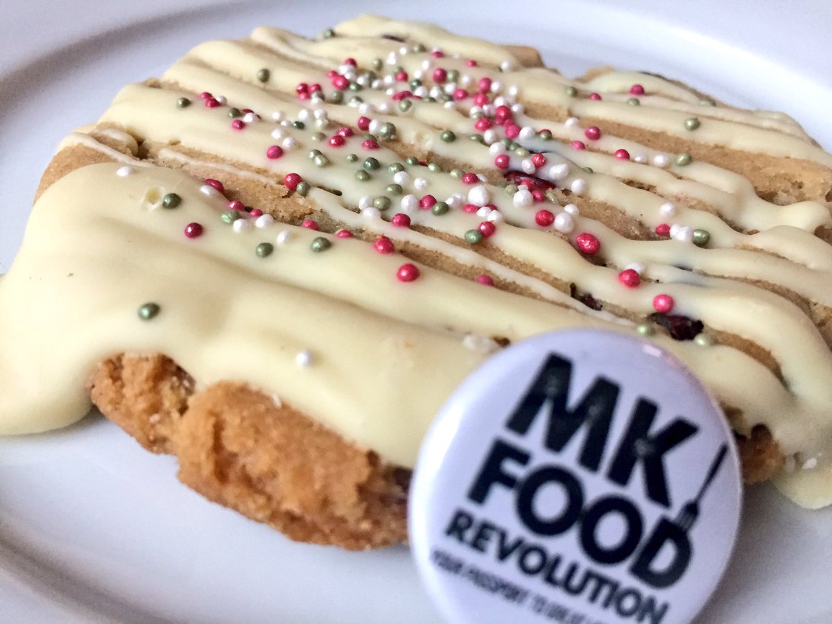It was well worth braving the rain for <a href="/MKFoodRev/">MK Food Revolution</a> Christmas Feast today at Bradwell Abbey in Milton Keynes. Saf's Kitchen, Good Times Cafe, Clucking Oinks and more. I'm now tucked in the warm with this baby. #LoveMK