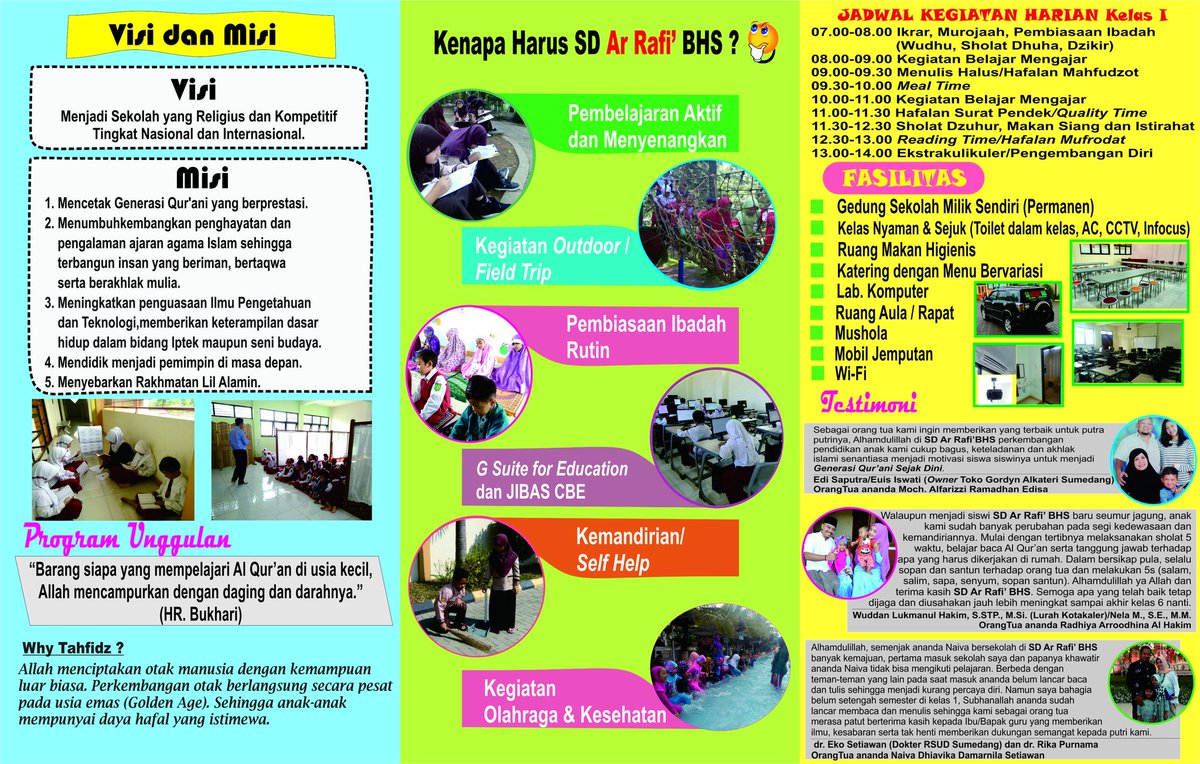 sdarrafibhs's tweet photo. Penerimaan Peserta Didik Baru SD Ar Rafi' BHS
Tahun Pelajaran 2018/2019
.
Info lengkap:
.
Ibu Tina Febianti 082122536701
.
Ibu Hilma Ayu 085721933073
.
Ibu Dewi Meliasari 085240470361
.
.
https://t.co/ExabGHoa4h https://t.co/cIvC60OSo3
