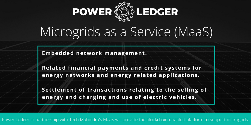 Powerledger_io's tweet photo. Would you like to know what Power Ledger have been presenting re Microgrids as a Service (MaaS) at the #MissionInnovation18 Conference in India with our Partner, Tech Mahindra? See below. #Blockchain #POWR #POWRtoken #GreenTech #SolarPower #p2p #EnergyTradingPlatform #Renewables https://t.co/iDTmECiDXe